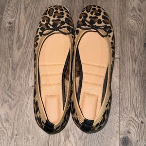 LIGHTLY WORN Cheetah print flats